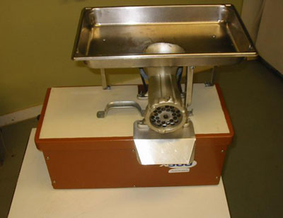 Start with the largest hole plate that you have so the first grind goes easy