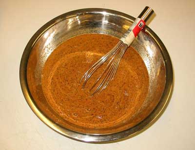 Make sure to mix the seasonings with water. This will help to distribute the spices evenly. If you use them dry, the meat on top will be over seasoned and even after mixing you will not be able to get all the meat seasoned equally.