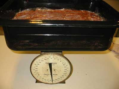 Make sure to weigh your meat after the first grind to be sure of how much meat you are dealing with. This will tell you how much seasonings you will need.